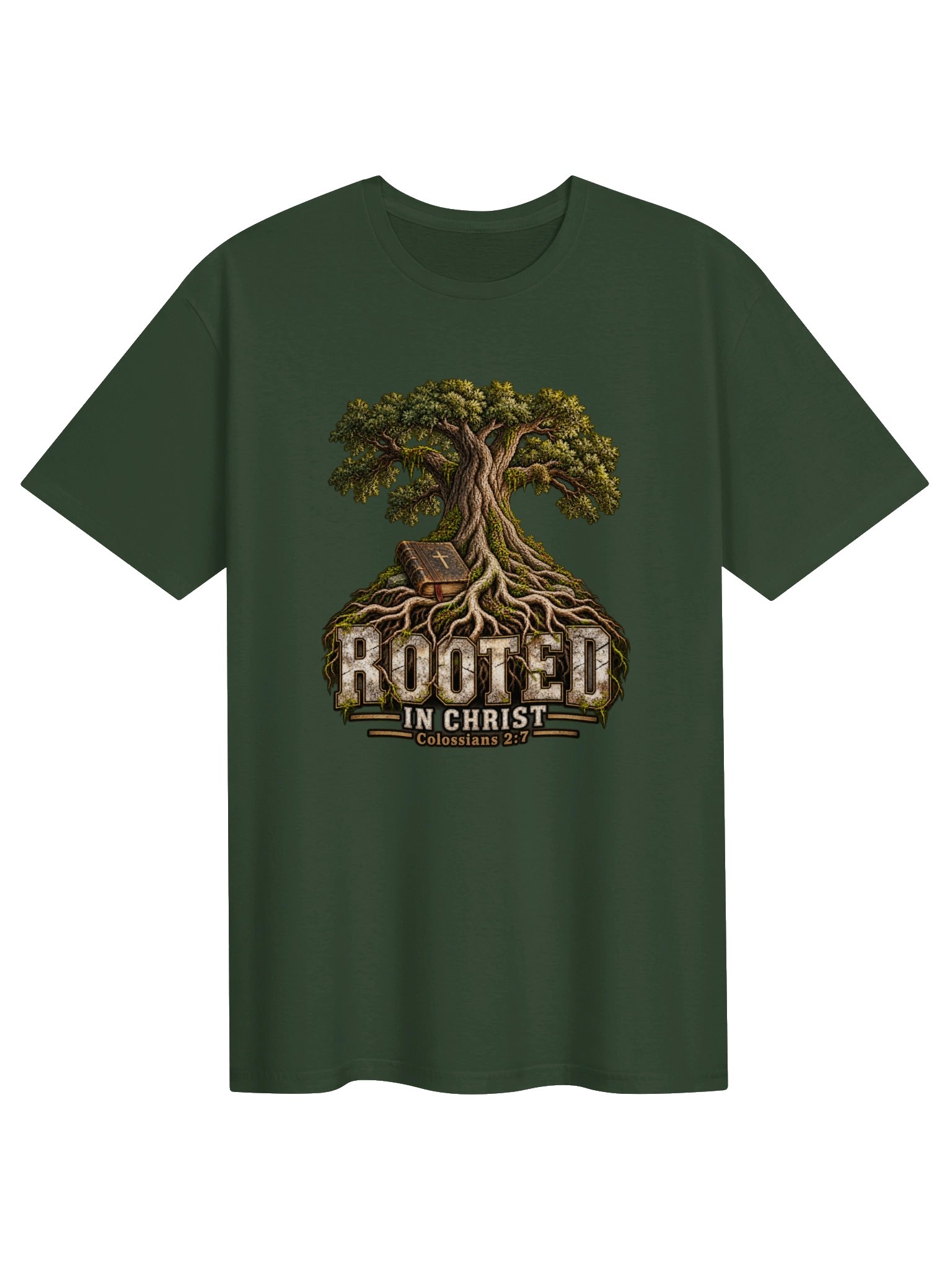 Rooted in Christ Tree Tee | Colossians 2:7 product image (21)