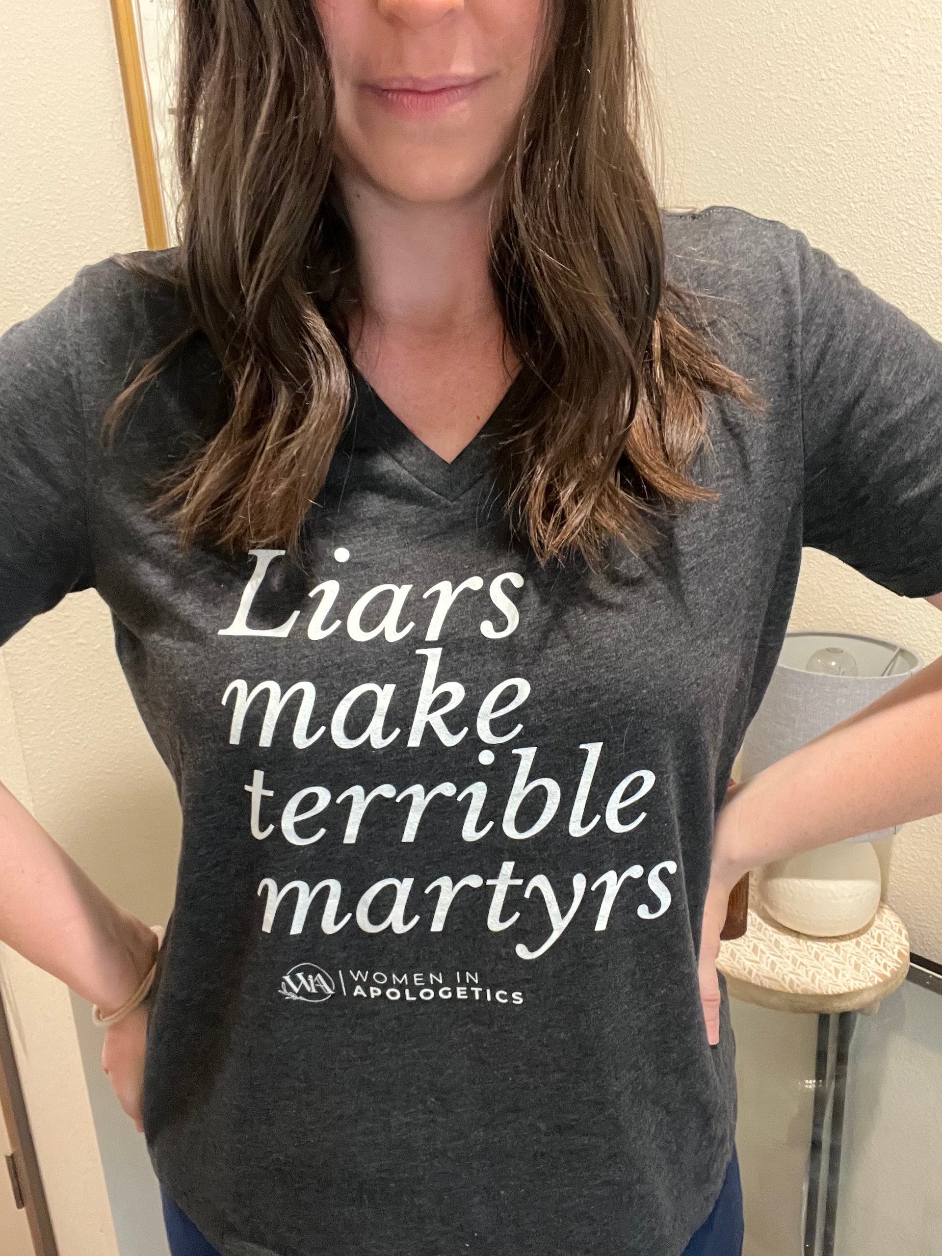 Liars Make Terrible Martyrs Relaxed V-Neck product image (1)