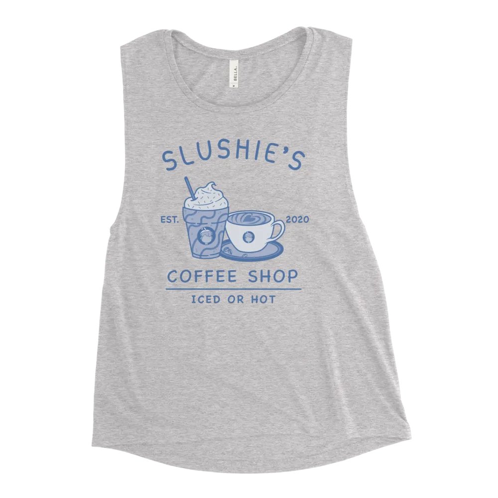 Slushie's Coffee Shop (Blue) | Women's Muscle Tank product image (1)