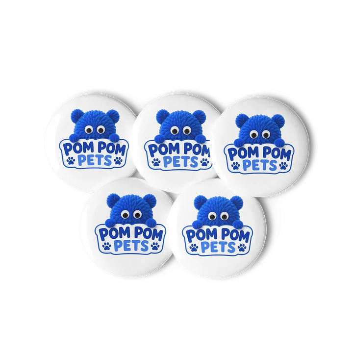 Pom Pom Pets - Set of 5 Buttons product image (2)