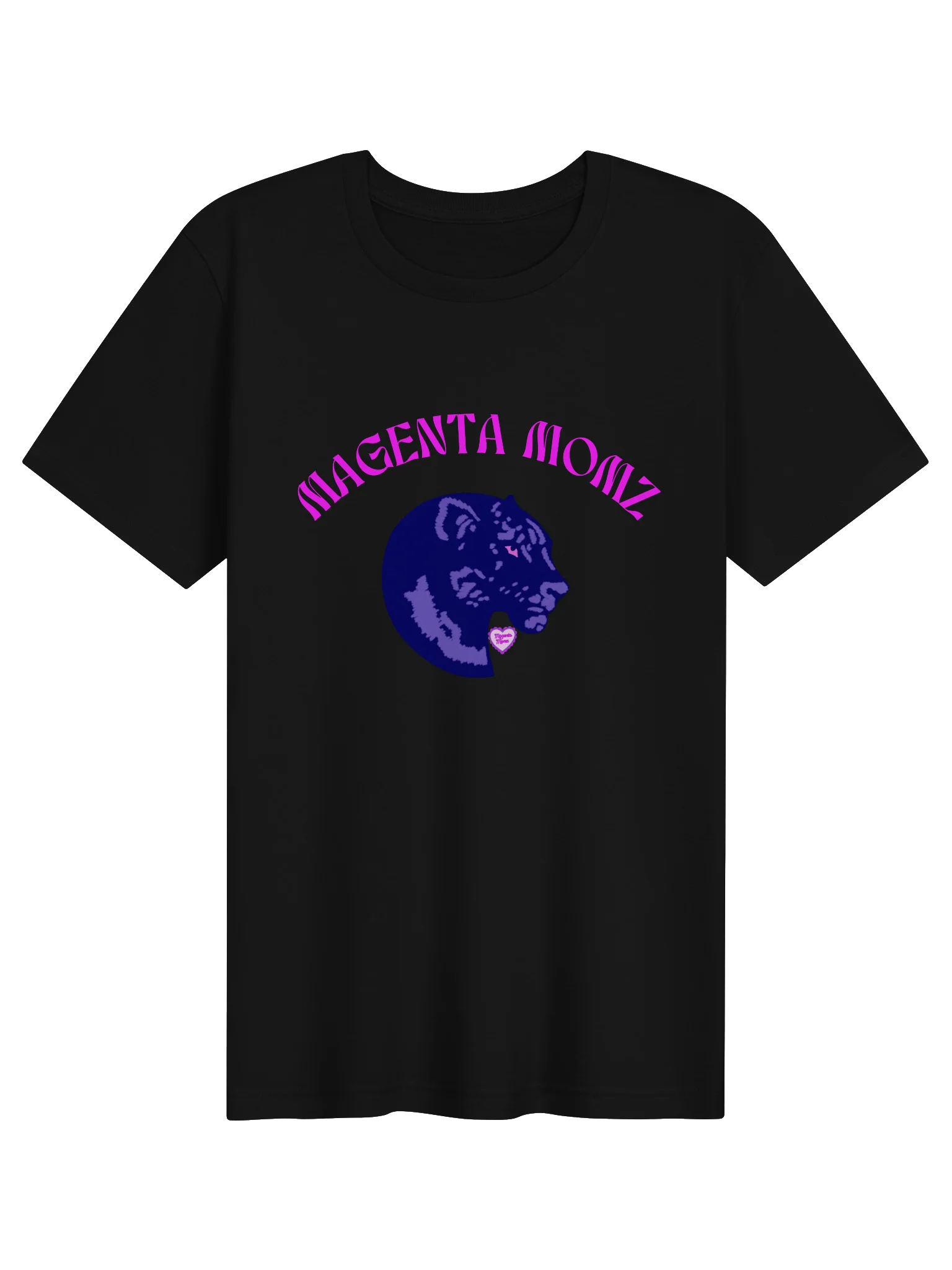 MAGENTA MOMZ UNISEX PANTHER HEAD TEE - SLIM product image (1)