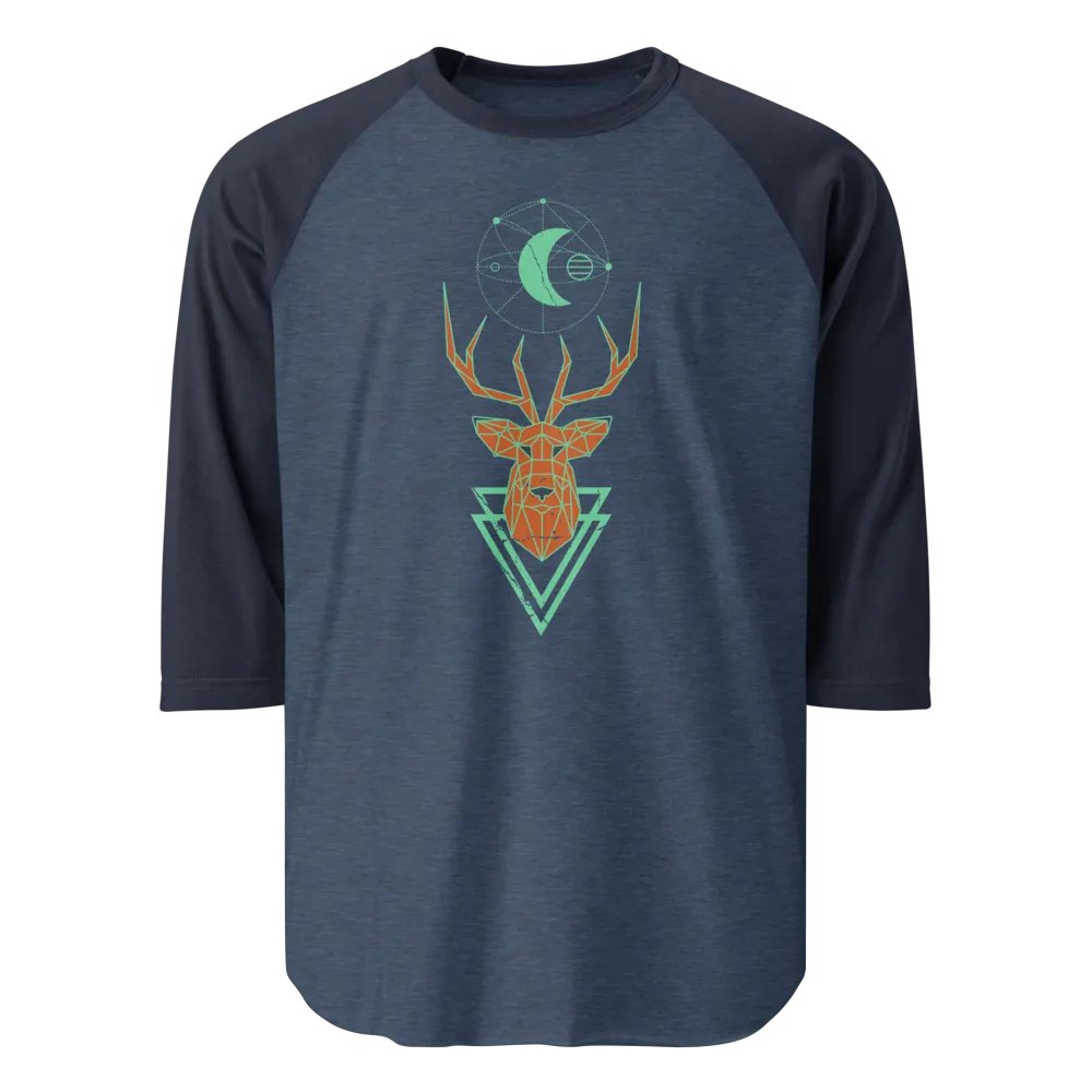 Geometric Deer Raglan Shirt product image (1)
