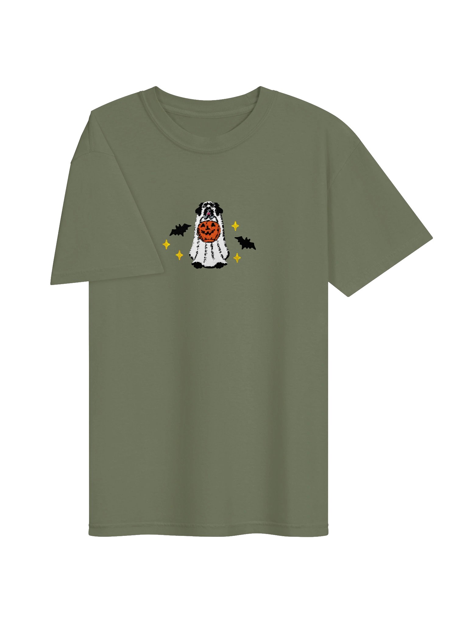 Halloween Newfoundland(Black) Embroidered T-Shirt product image (11)
