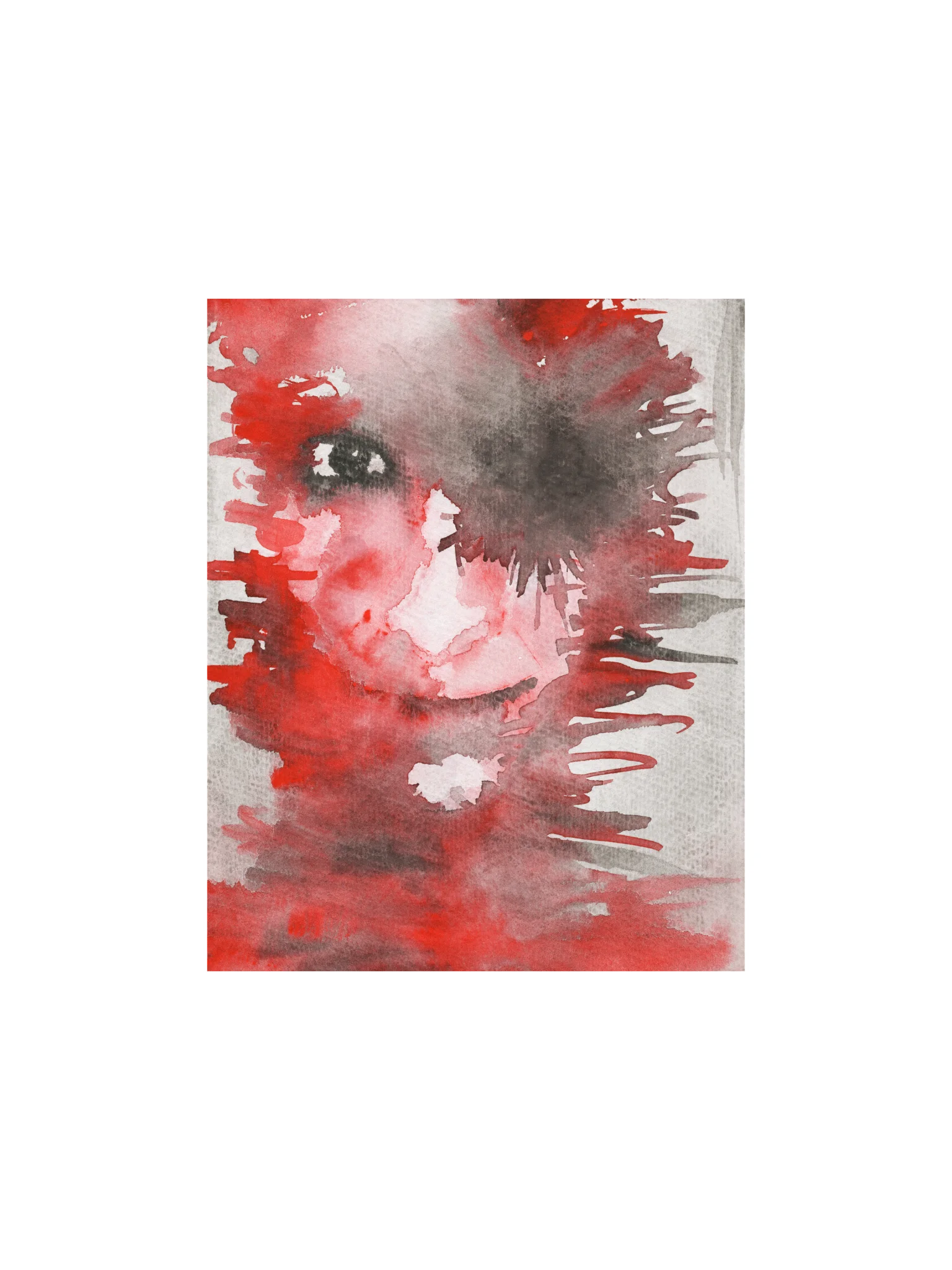 Look – Matte Print of Original Watercolour Portrait product image (3)