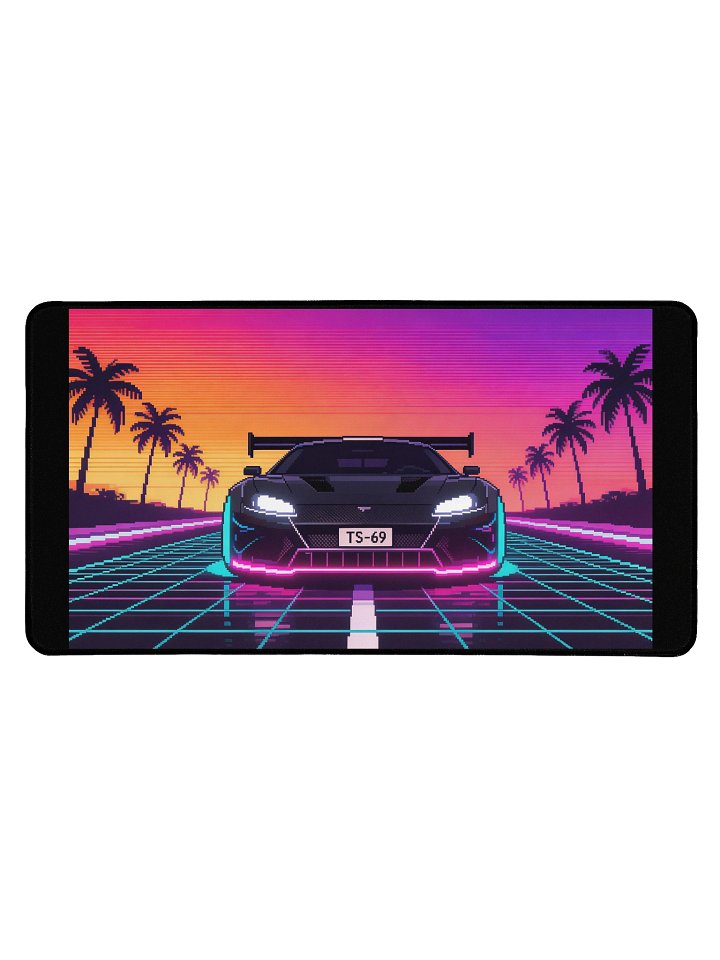 TS-69 Sunset Retro Pixel Art | Desk Mat product image (1)