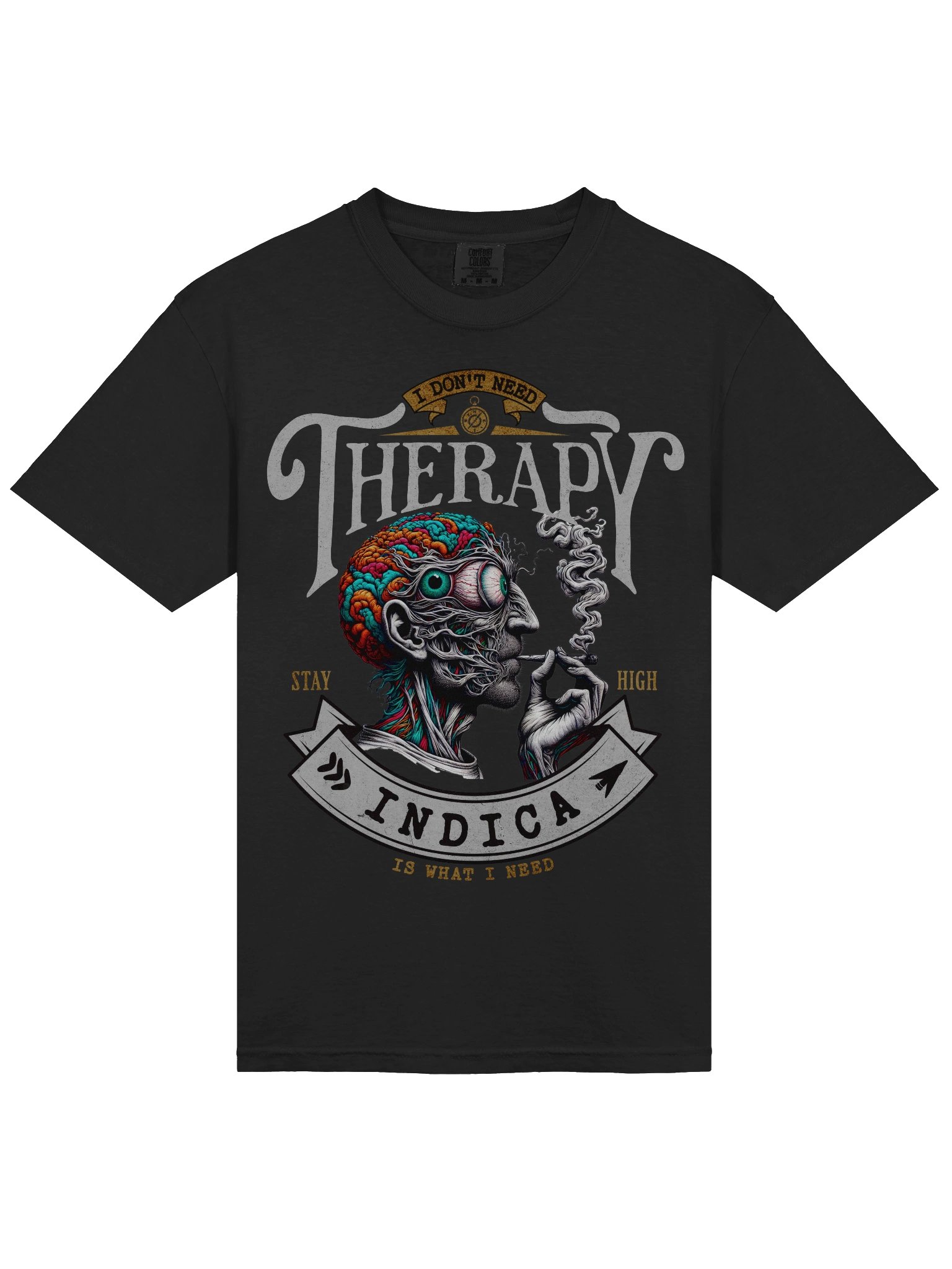 Psychedelic Mind - I Don't Need Therapy INDICA - Heavyweight T-Shirt product image (9)