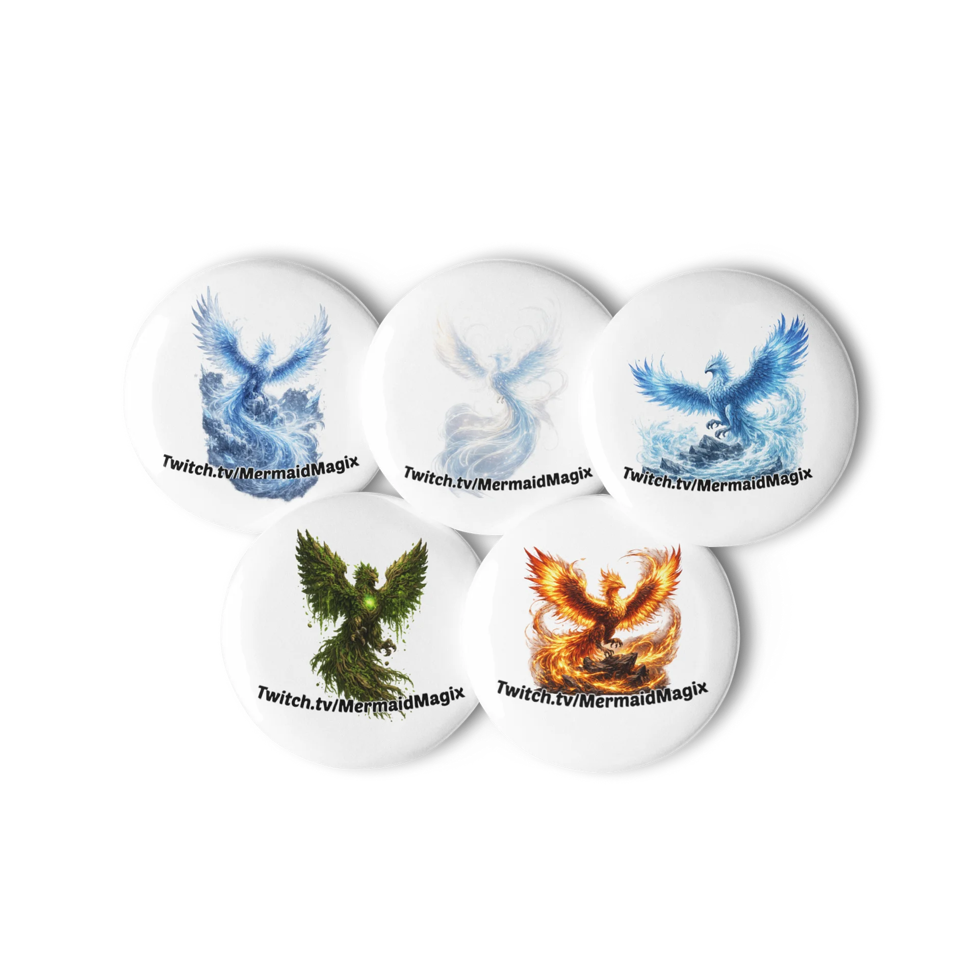 Elemental phoenix badge set product image (3)