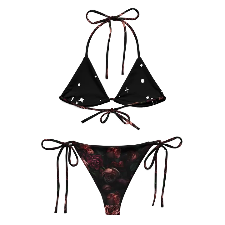 Dark Rose All-Over Print String Bikini product image (1)