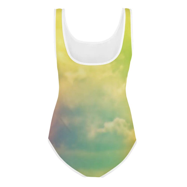 Blur cloud rainbow Design Youth One Piece Swimsuit - V12 product image (2)
