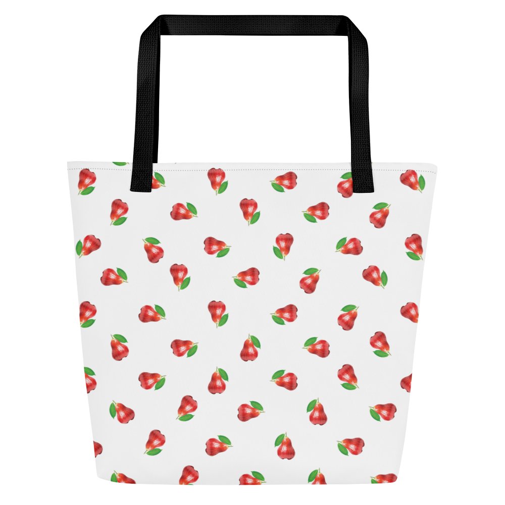 CaribbeanApples Otaheite Fruit Print | Large Tote Bag w/ Pocket product image (1)
