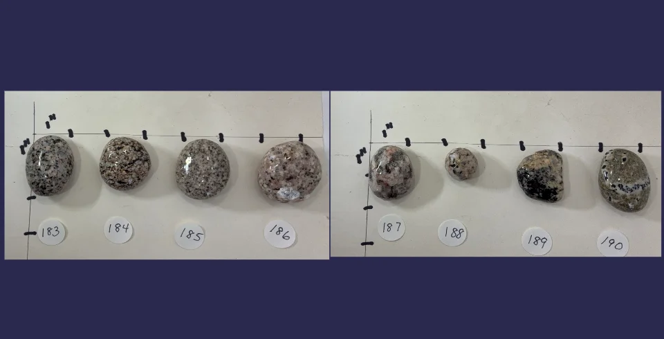 Lake Superior rock cabinet knobs blacks,greys,white,beige product image (5)