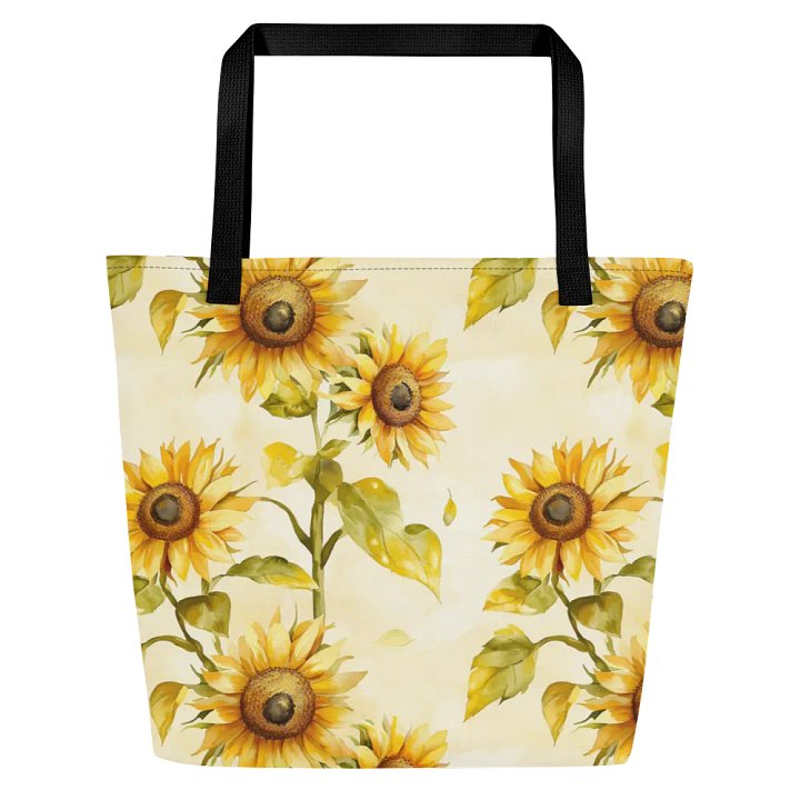 Sunflower Serenade Large Tote Bag product image (1)