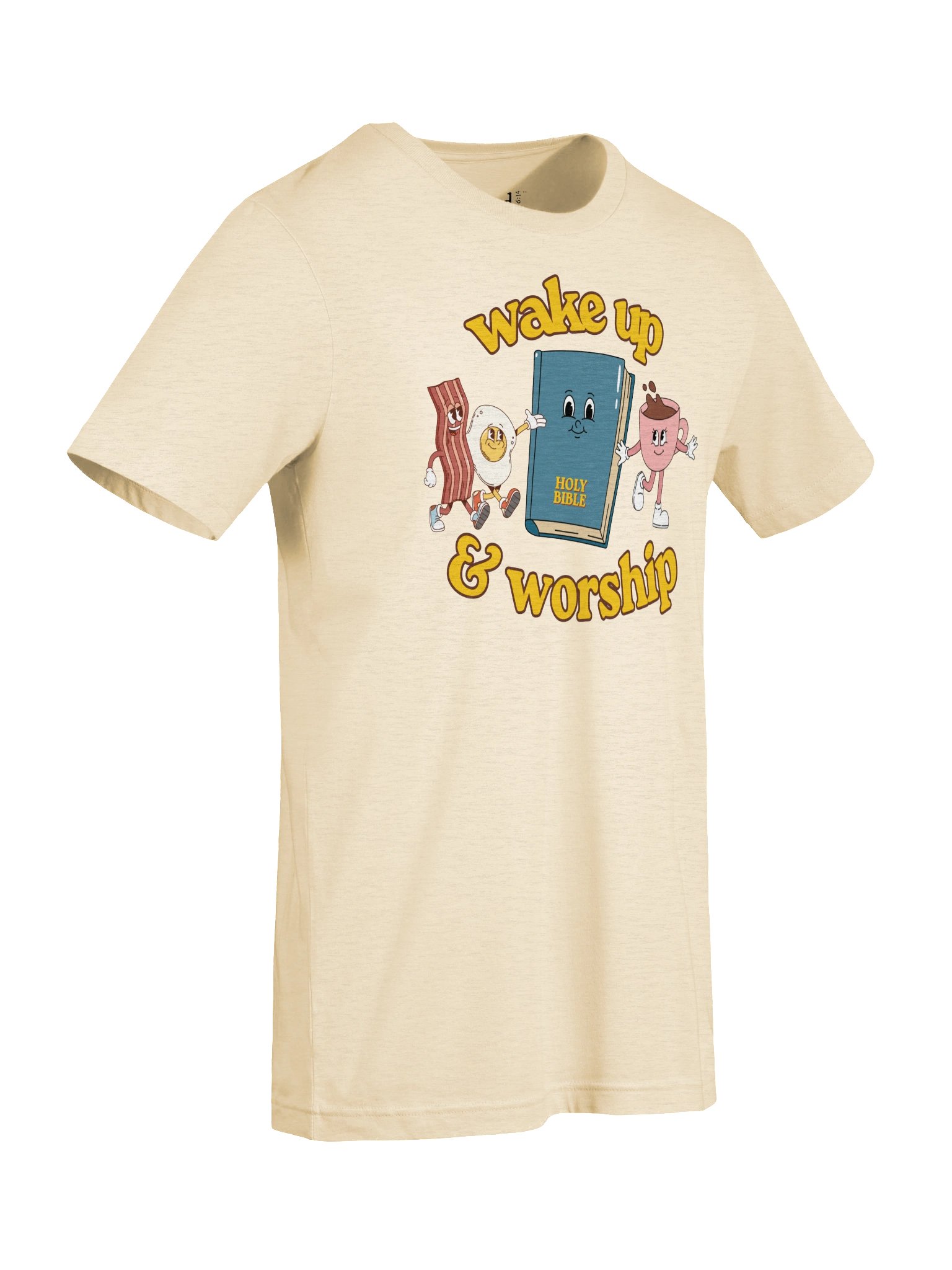 Wake Up & Worship Retro Psalm 5 Tee product image (7)
