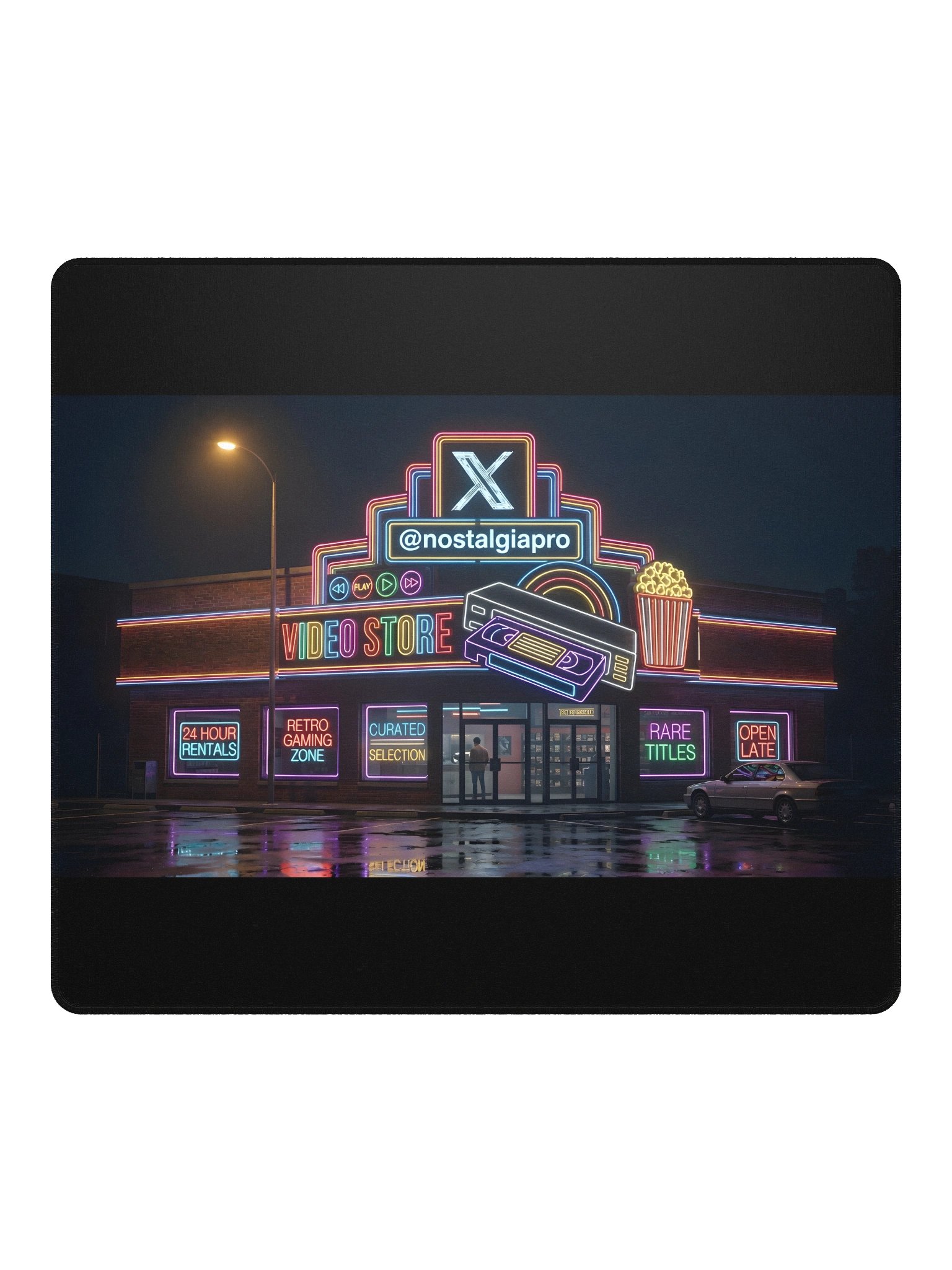 NostalgiaPro Neon Video Store Mouse Pad product image (4)