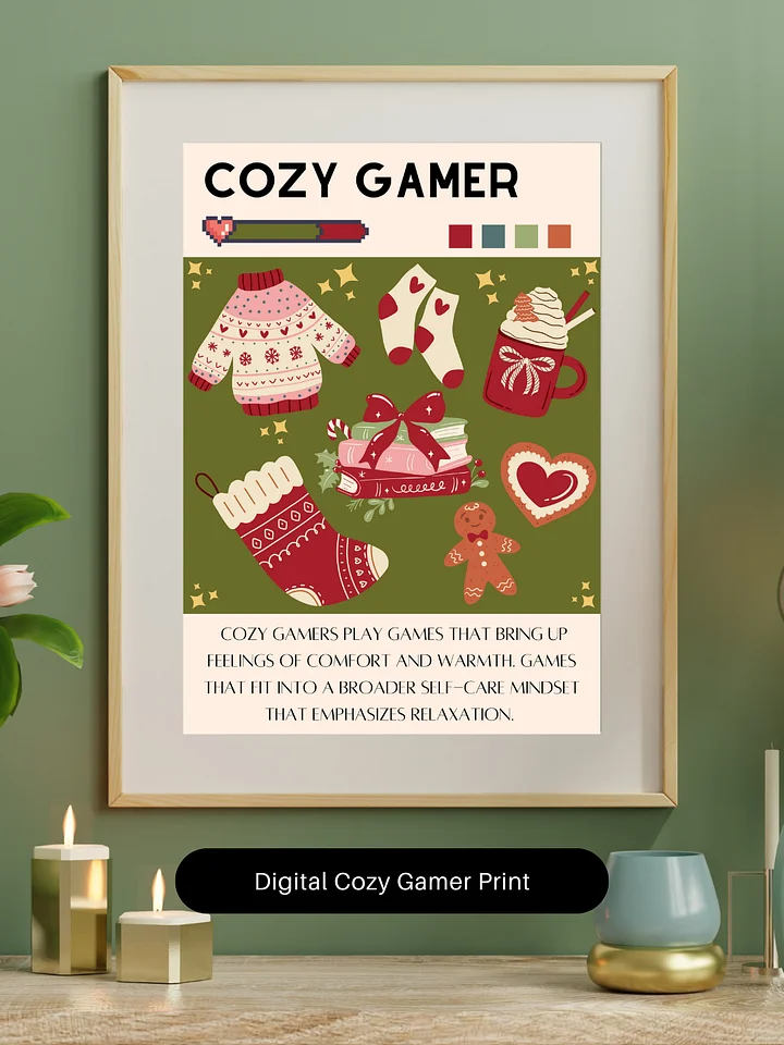 Holiday Cozy Gamer Digital Download product image (1)