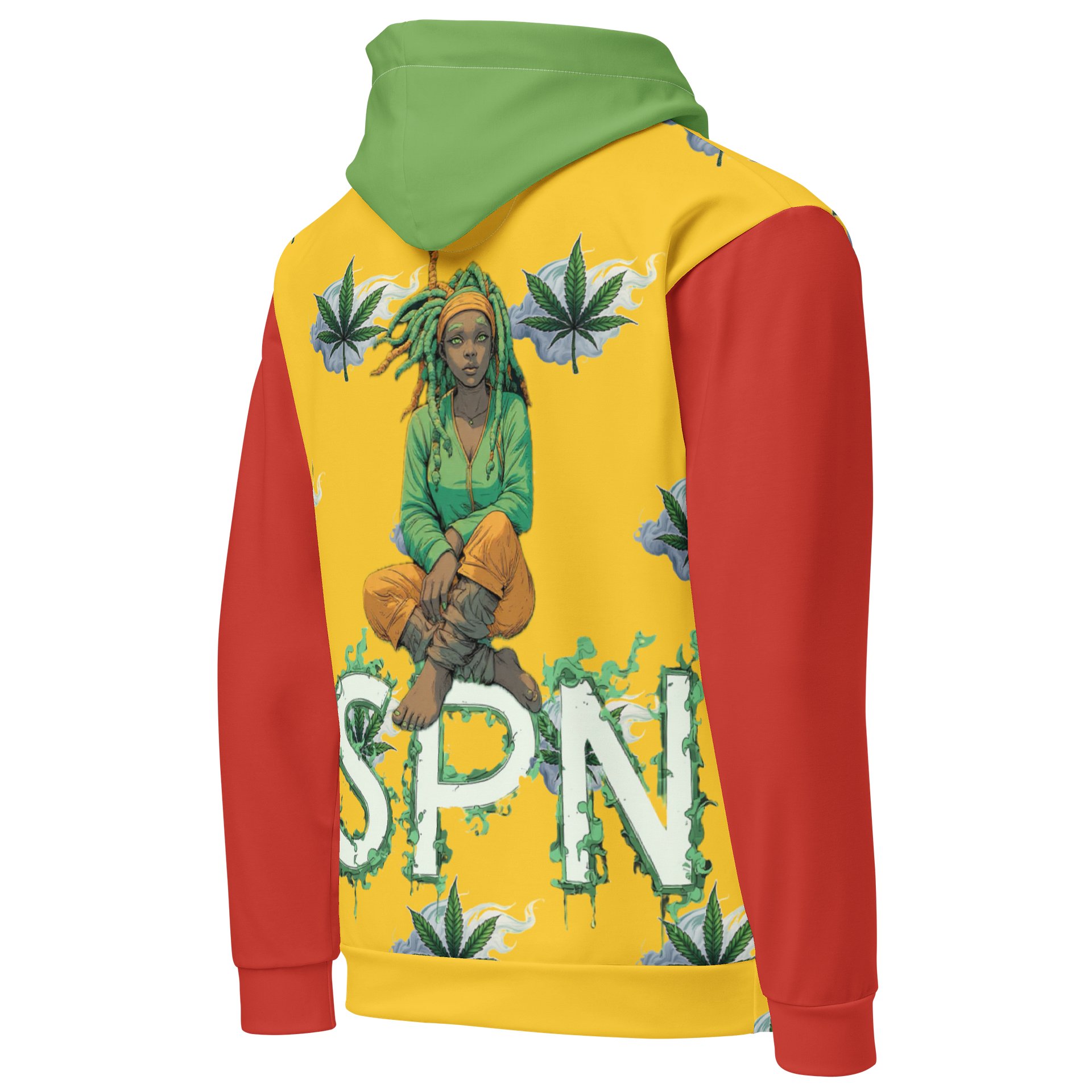 Happy 420 Leafy All-Over Hoodie product image (4)