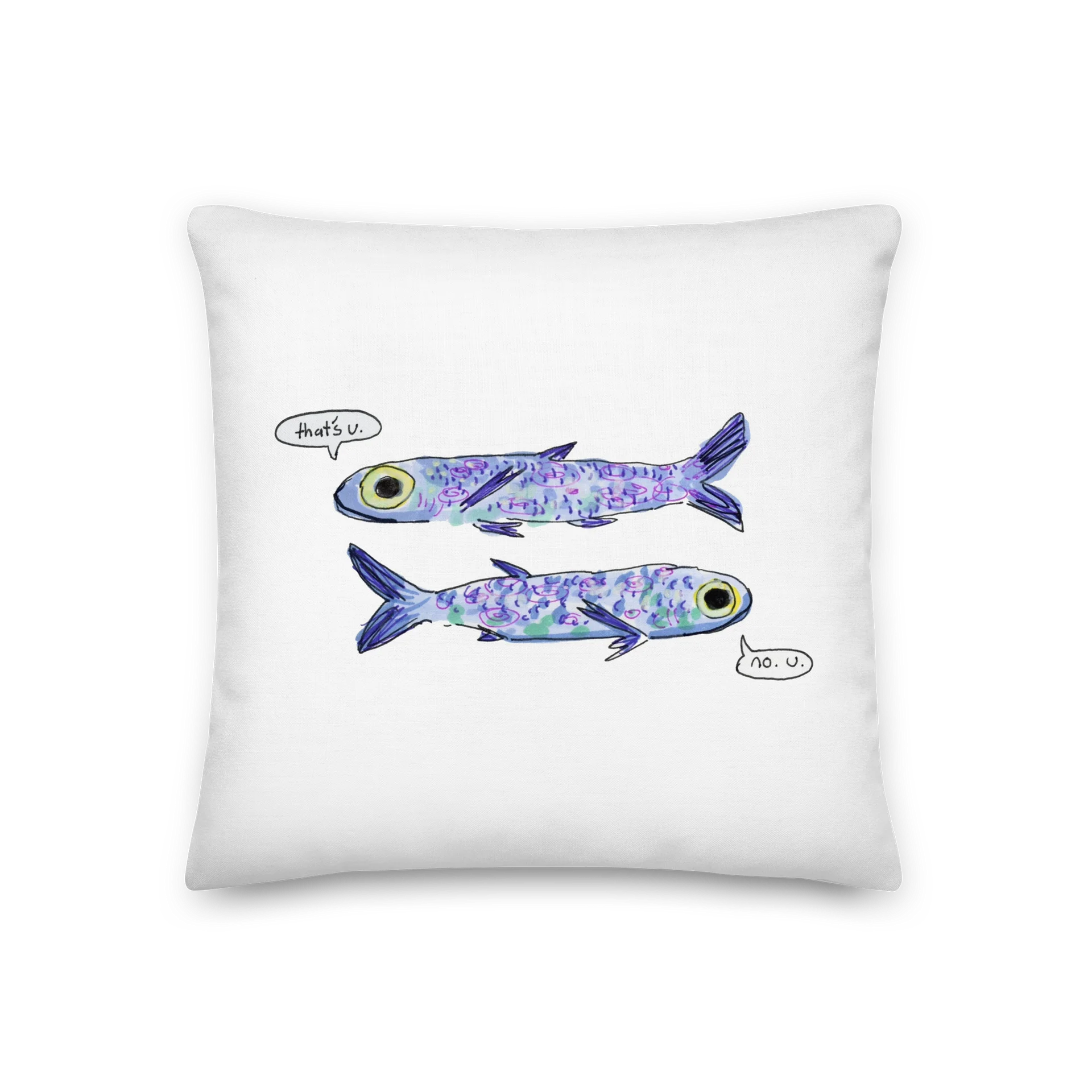 Fish Siblings Pillow product image (1)