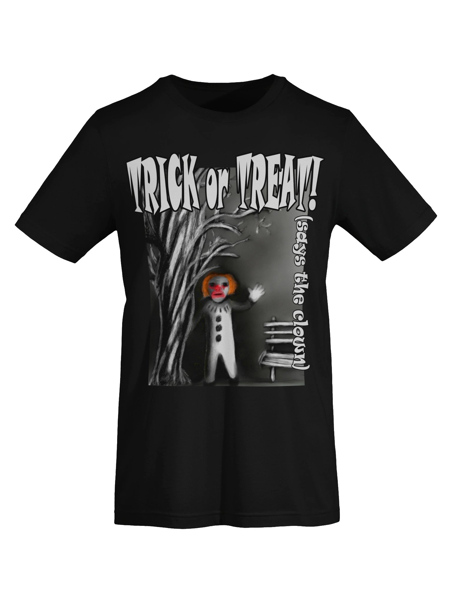 Clown "Trick or Treat" T-Shirt. Women's Bella+Canvas Supersoft T-Shirt product image (3)