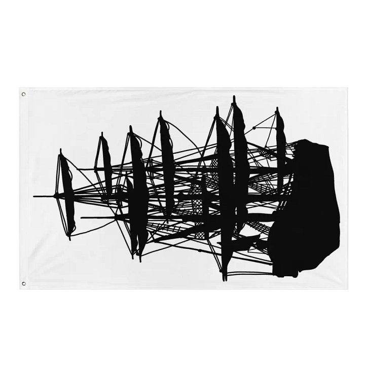 Pirate ship hanging flag product image (1)