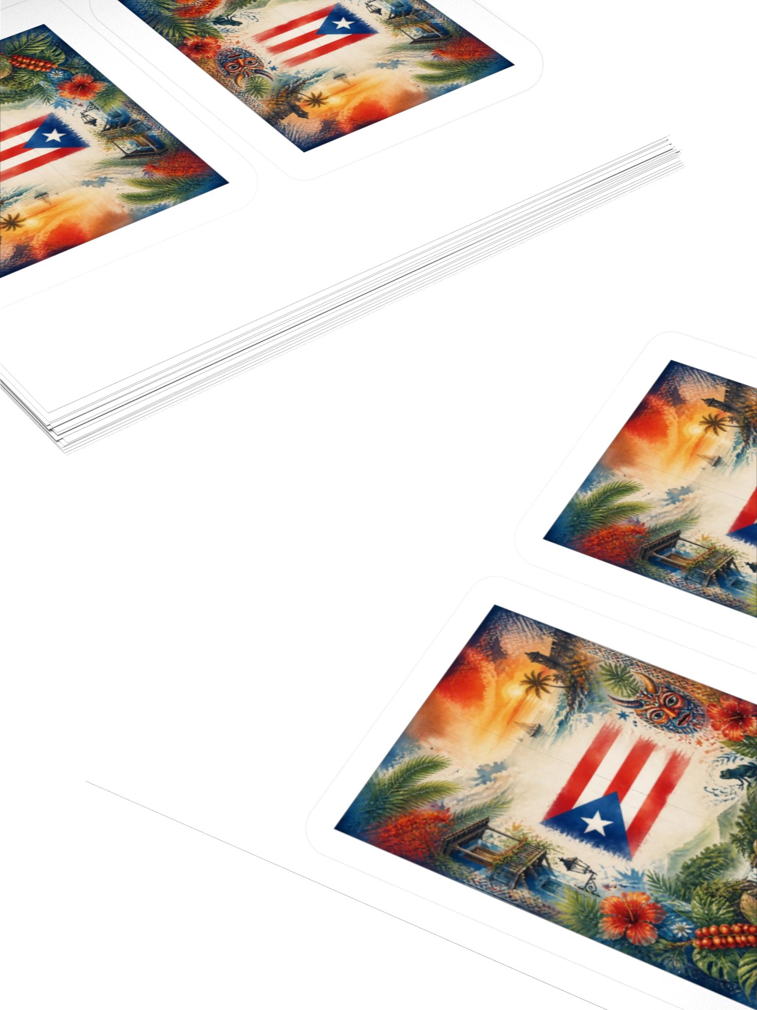 "Puerto Rico" Sunset Tropical Kiss Cut Stickers product image (4)