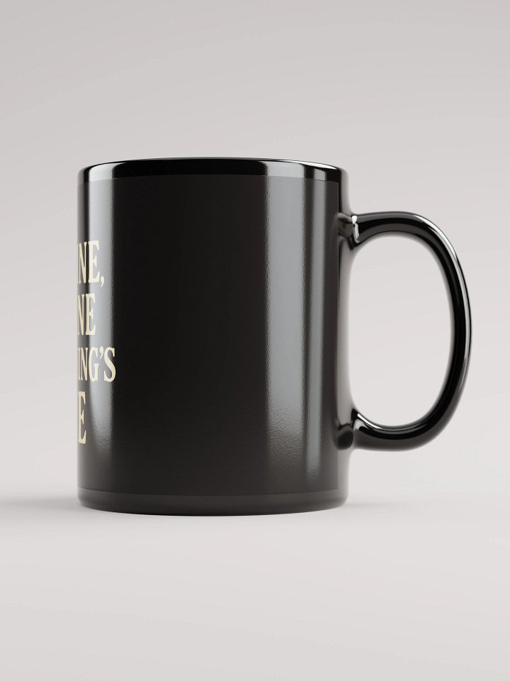 It’s Fine, I’m Fine, Everything’s Fine Black Glossy Mug product image (1)