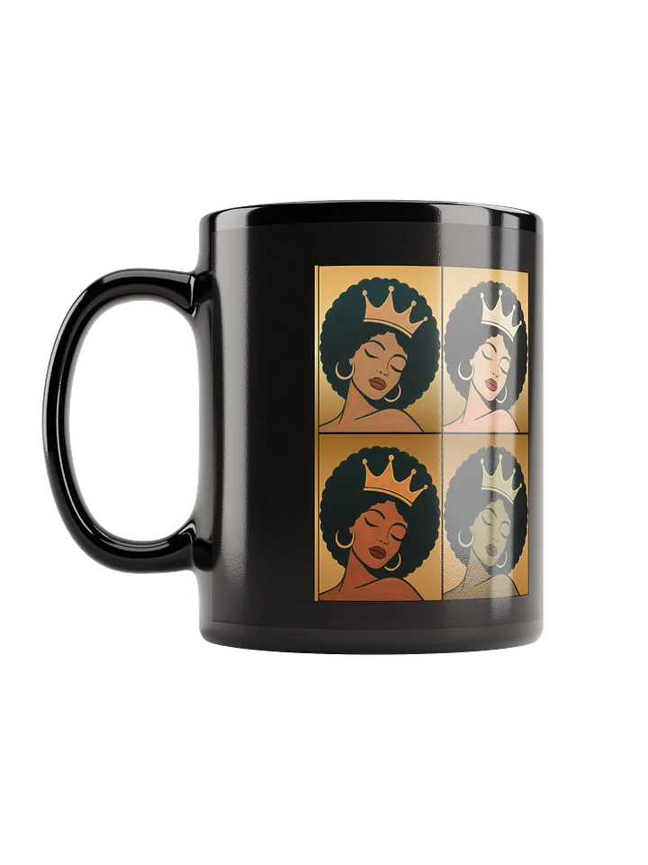 Poised Princess Afro Queen Pop-Art Diptych Mug product image (2)
