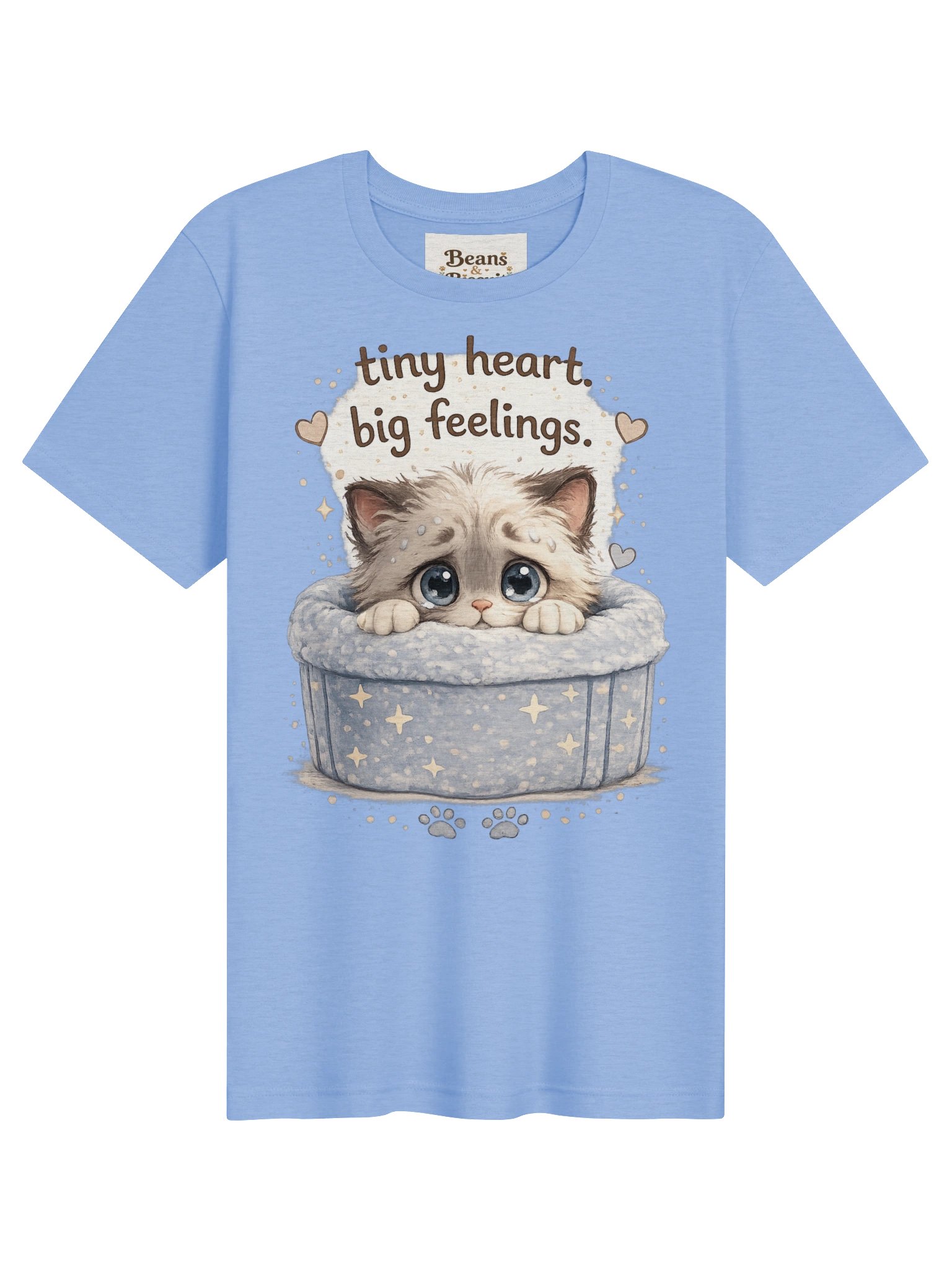 Crumpet Tiny Heart, Big Feelings Kitten Tee product image (1)