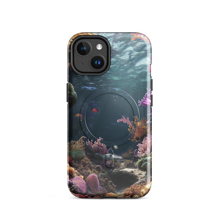 Sunlit Coral Paradise MagSafe® iPhone® Tough Case product image (2)