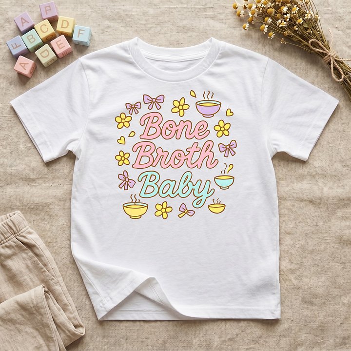 Kids: "Bone Broth Baby" Organic T-Shirt product image (1)