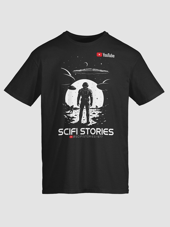 Scifi Stories T-Shirt 4 - (dark) Unisex Softstyle T-Shirt - Vintage Space Graphic T-Shirt product image (3)