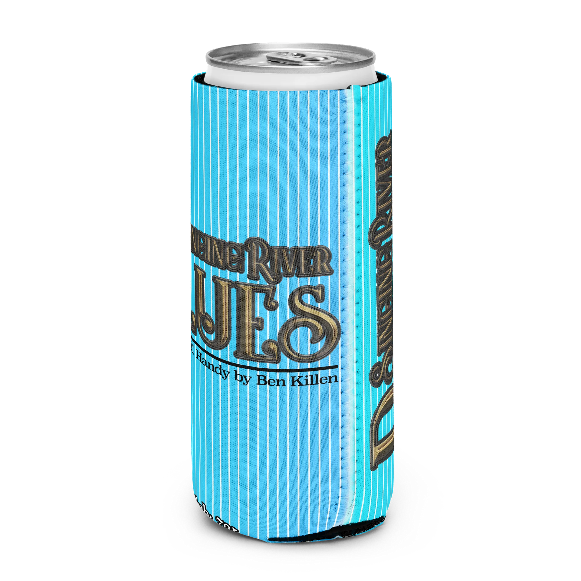 Singing River Blues Title Stripe Can Cooler product image (11)