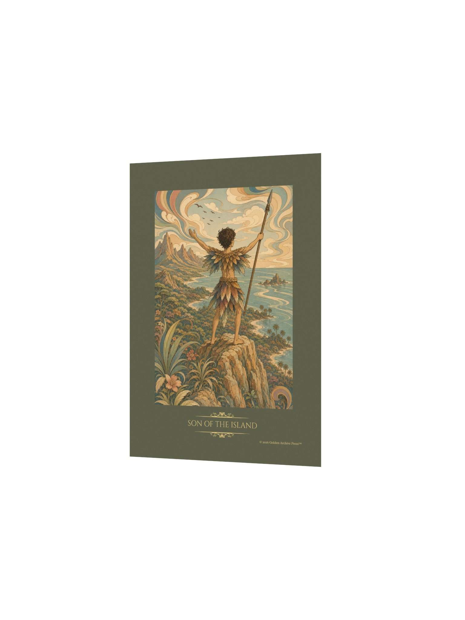 Son of the Island — Art Nouveau Art Print (Child and Sea) product image (13)