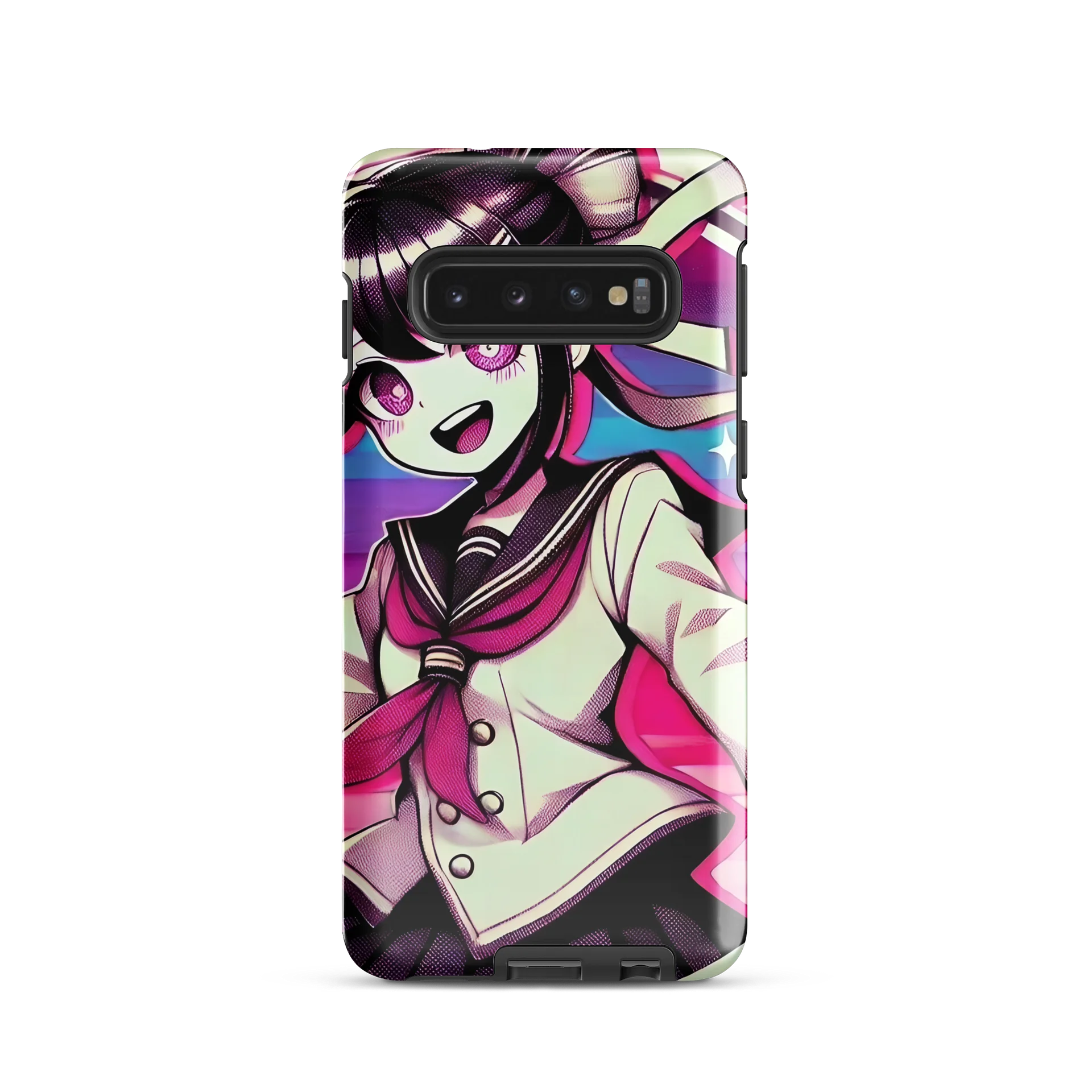 Vibrant Anime Girl Samsung Tough Case - Colorful Kawaii Character Design product image (1)