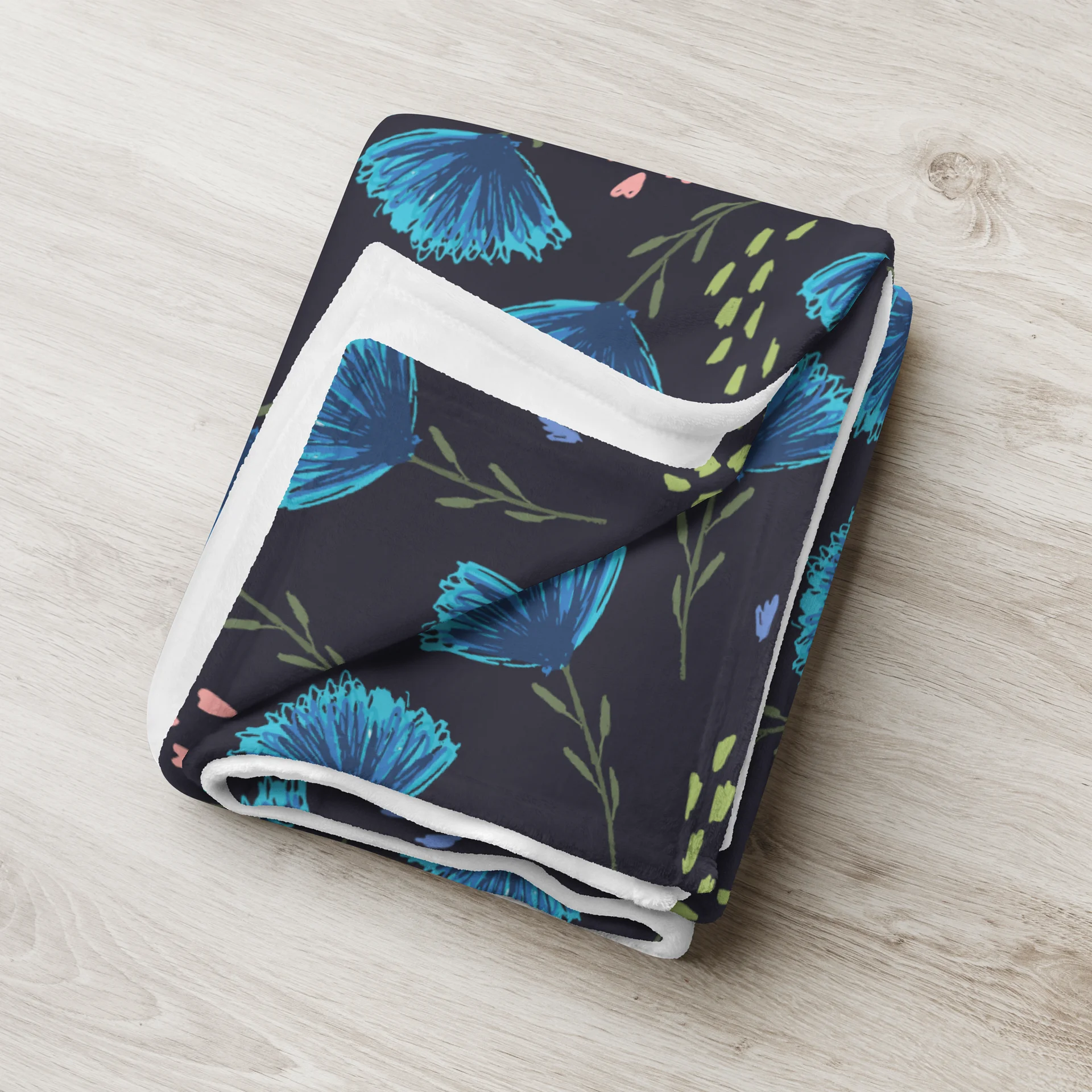 Bohemian Throw Blanket with Whimsical Nature Scene product image (3)