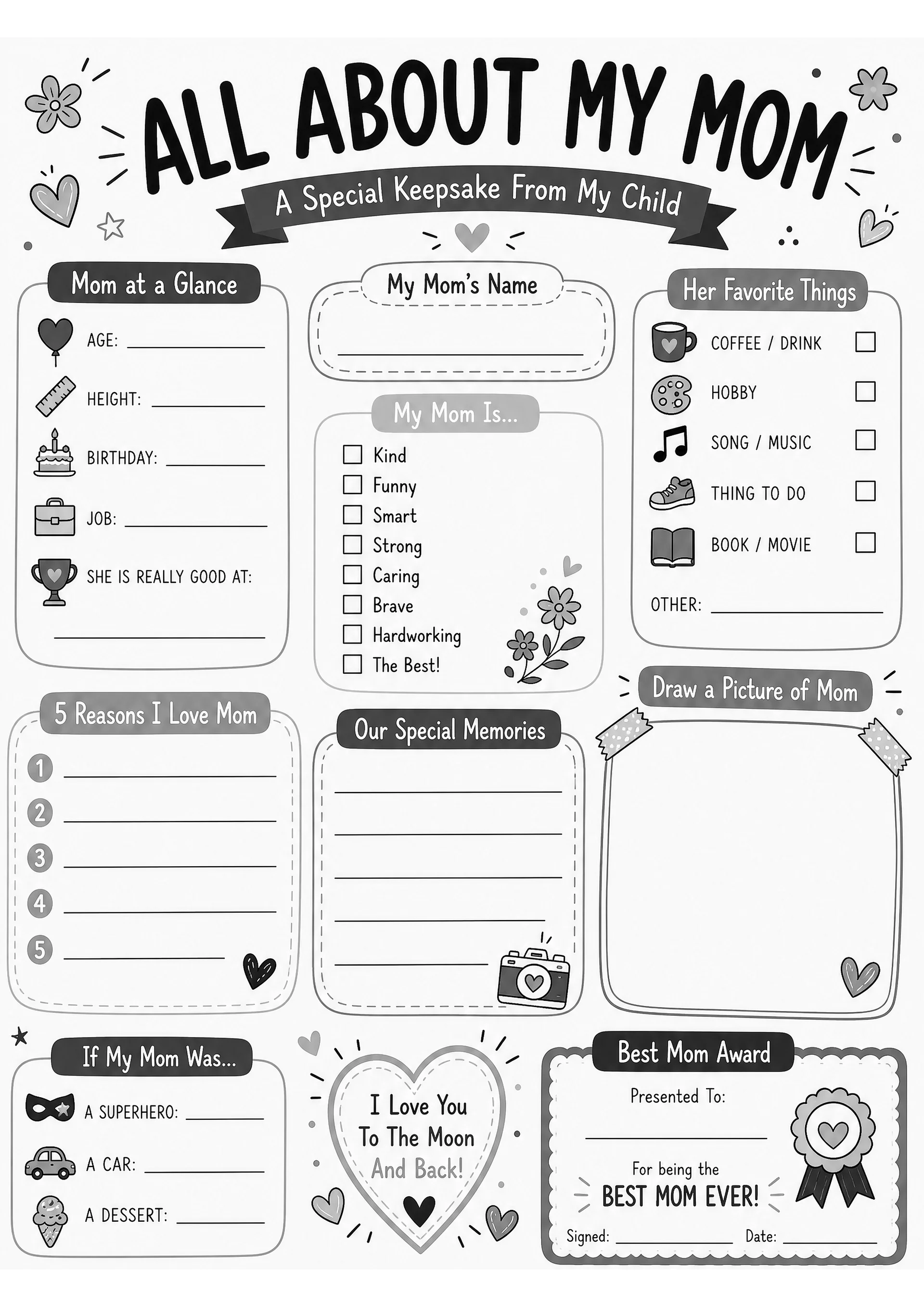 Complete Family Keepsake Printable Bundle product image (4)