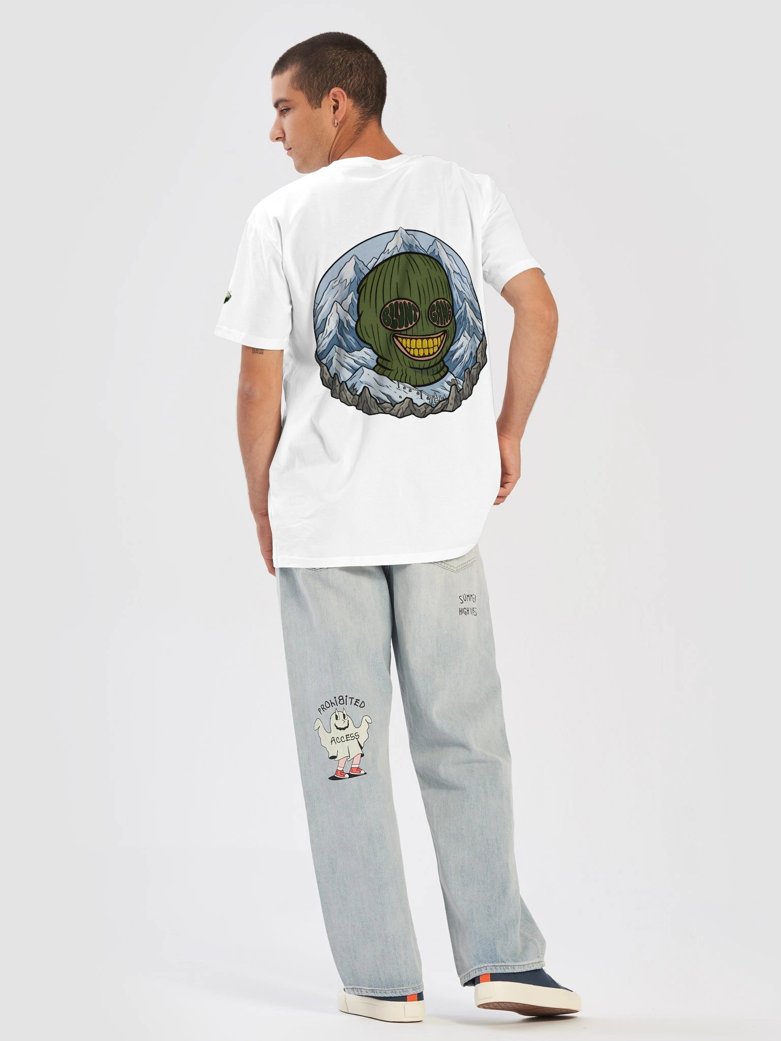 BLUNTGANG SkiFace 'The Trip To Mountains Of Yola' Premium Graphic Tee product image (6)