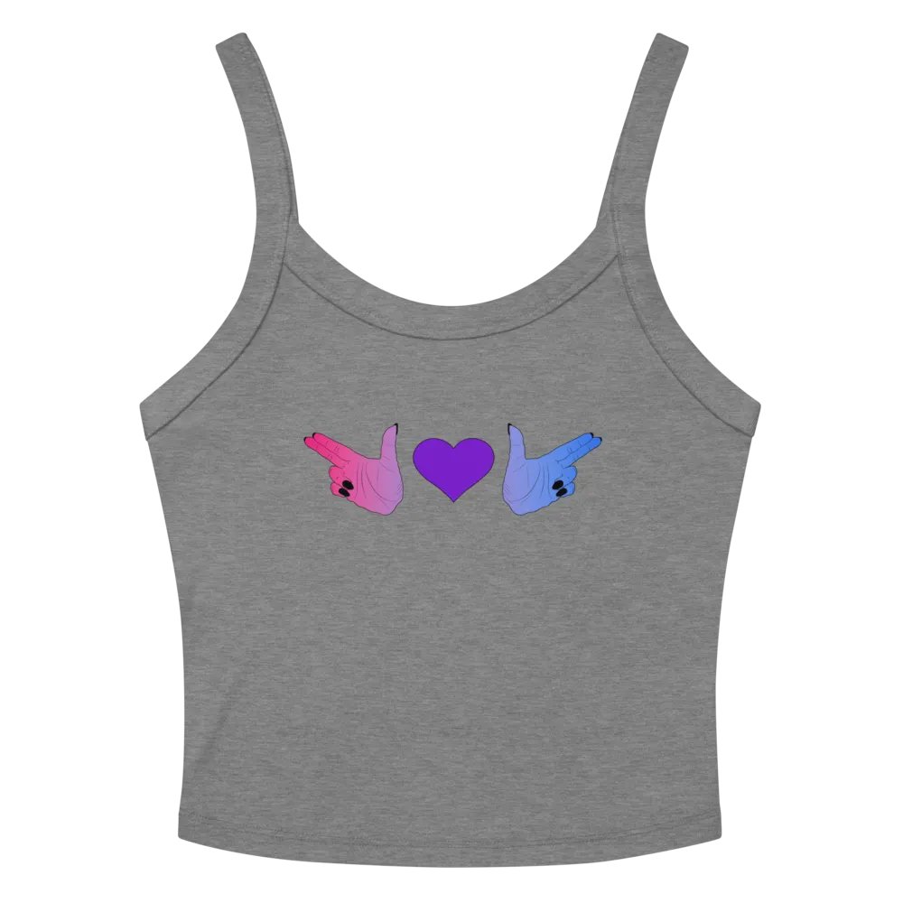Finger Guns (bi flag) Crop Tank product image (2)