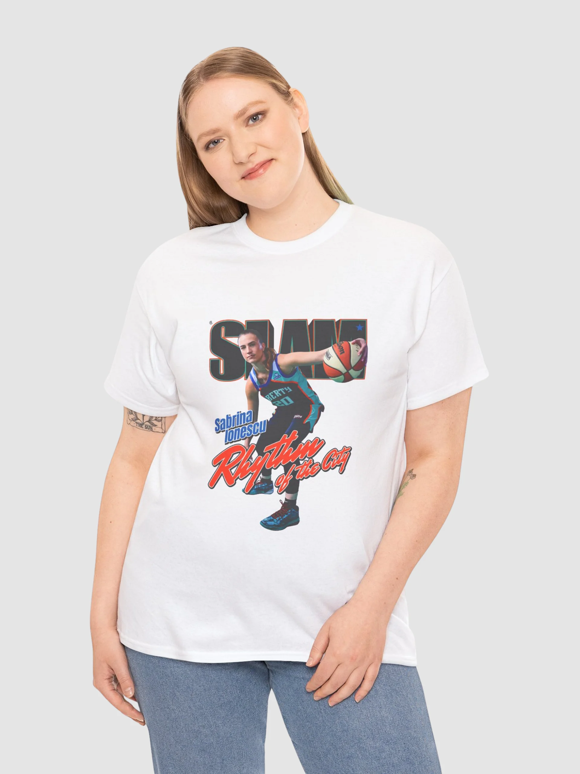 Sabrina Ionescu Rhythm of the City SLAM Shirt product image (1)