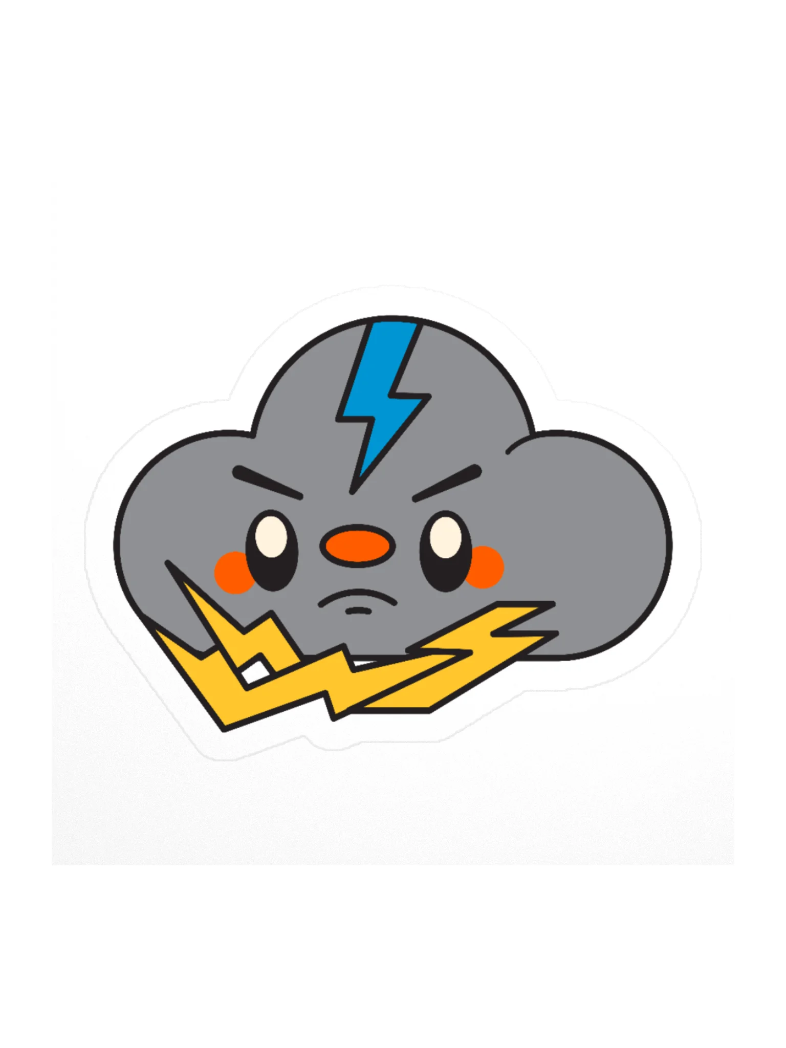 Thundercloud Kawaii Sticker product image (2)