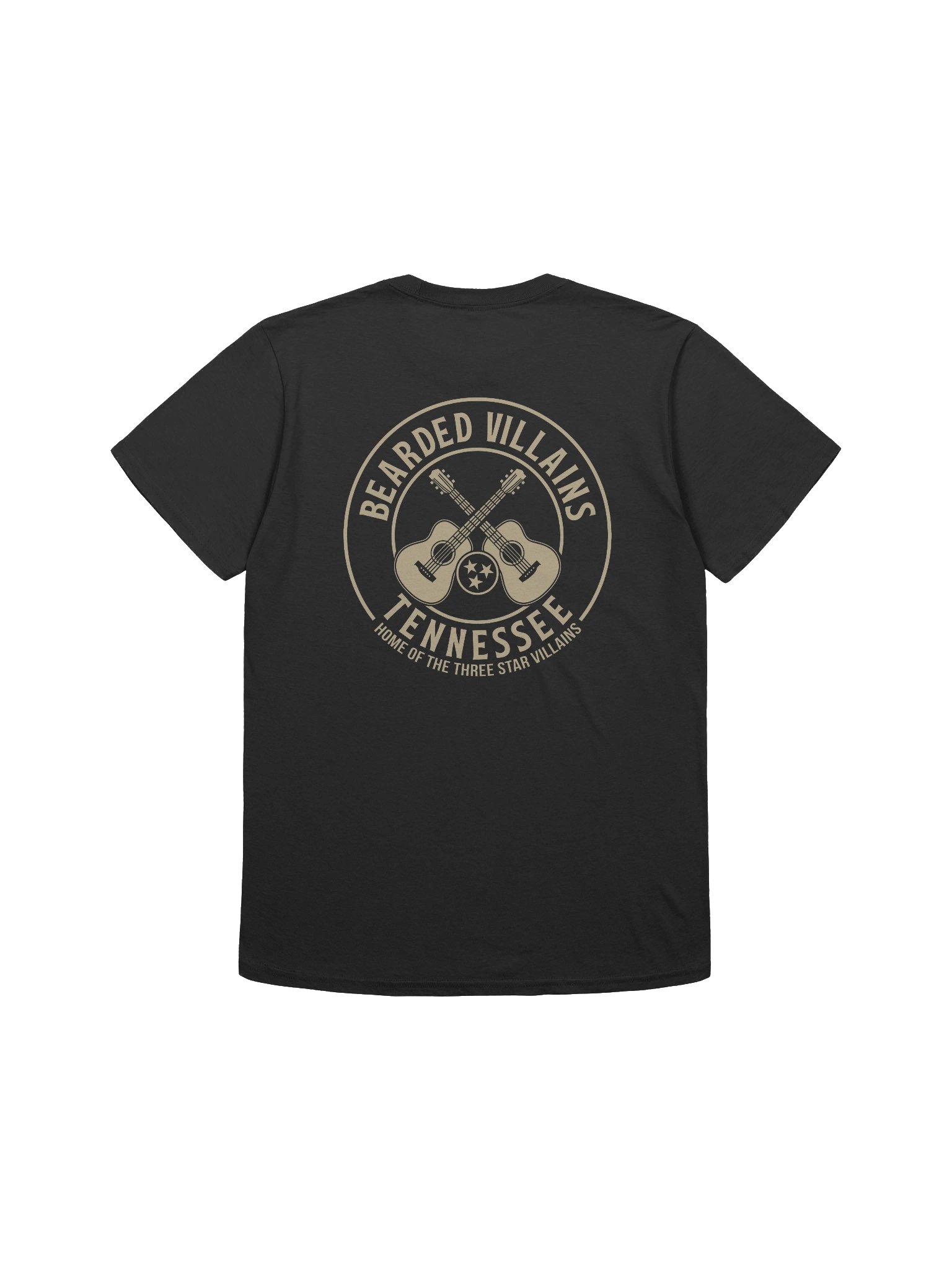 TSV Bearded Villains Tennessee Vandy Gold T-Shirt | Premium Brotherhood Tee | Southern Pride Apparel product image (2)