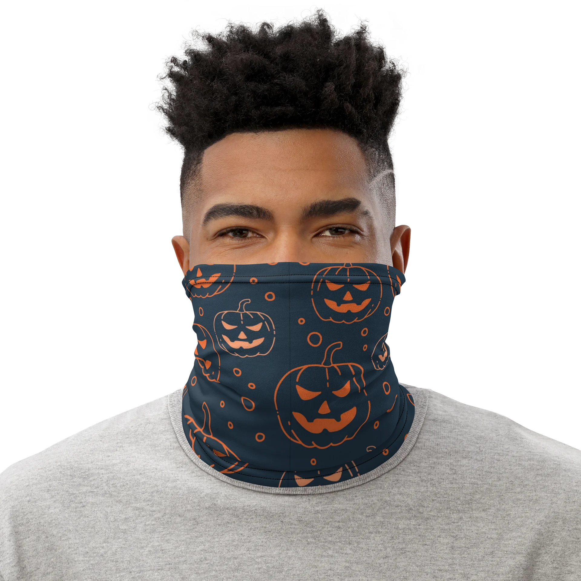 Jack o Lantern Neck Gaiter product image (1)