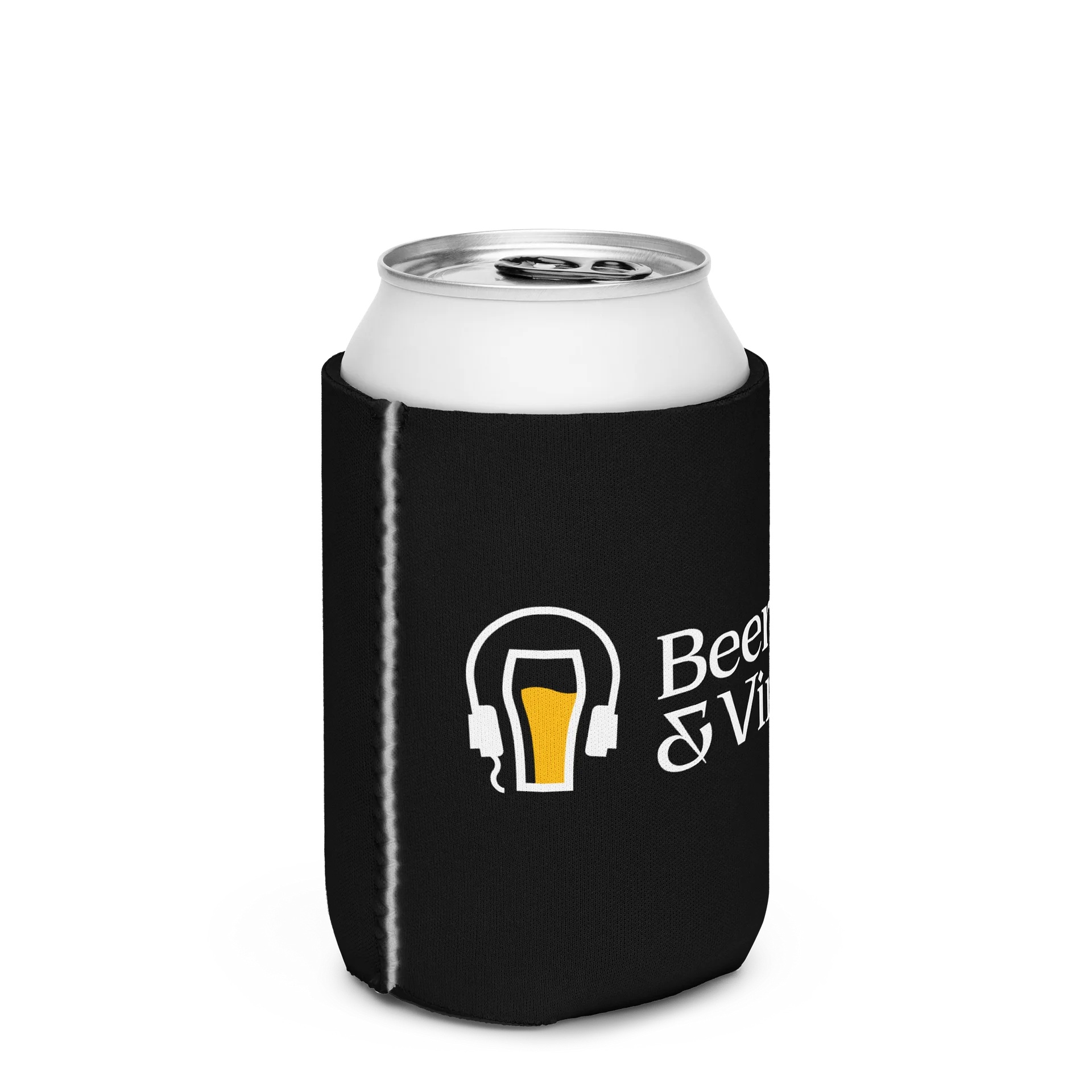 Beer & Vinyl Coozie Black product image (2)