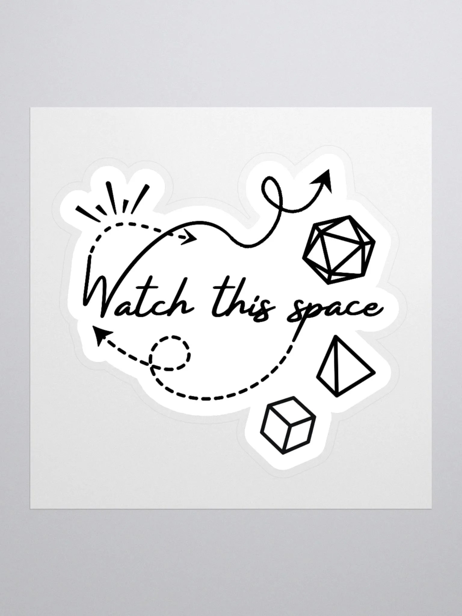 Watch This Space Kiss Cut Stickers product image (1)