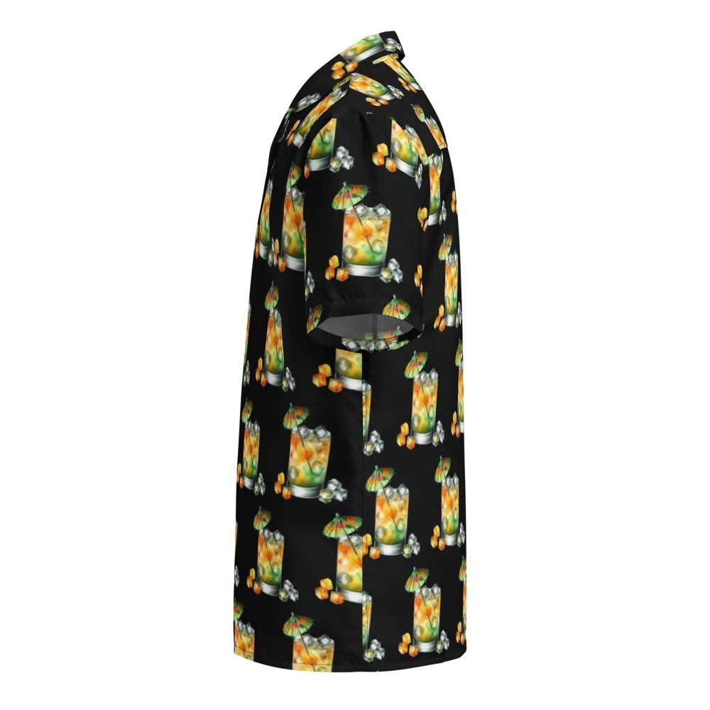 Hawaiian Style Beach Shirt, Umbrella Cocktail product image (8)