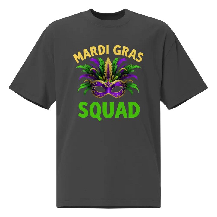 Mardi Gras Squad Oversized Tee product image (1)