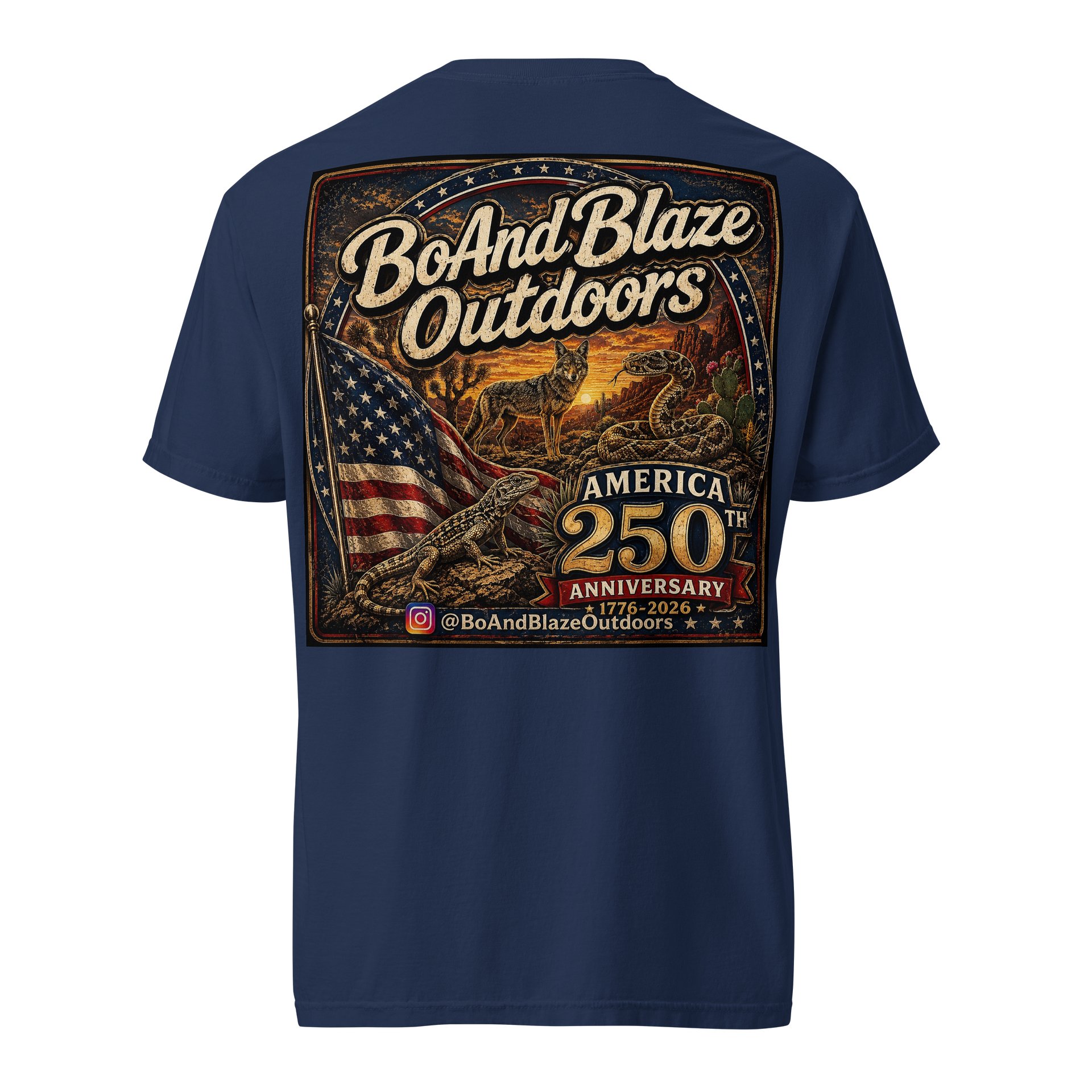 🇺🇸 Limited Edition Bo & Blaze Outdoors Freedom Series Tee | Red, White & Blue Collection product image (5)