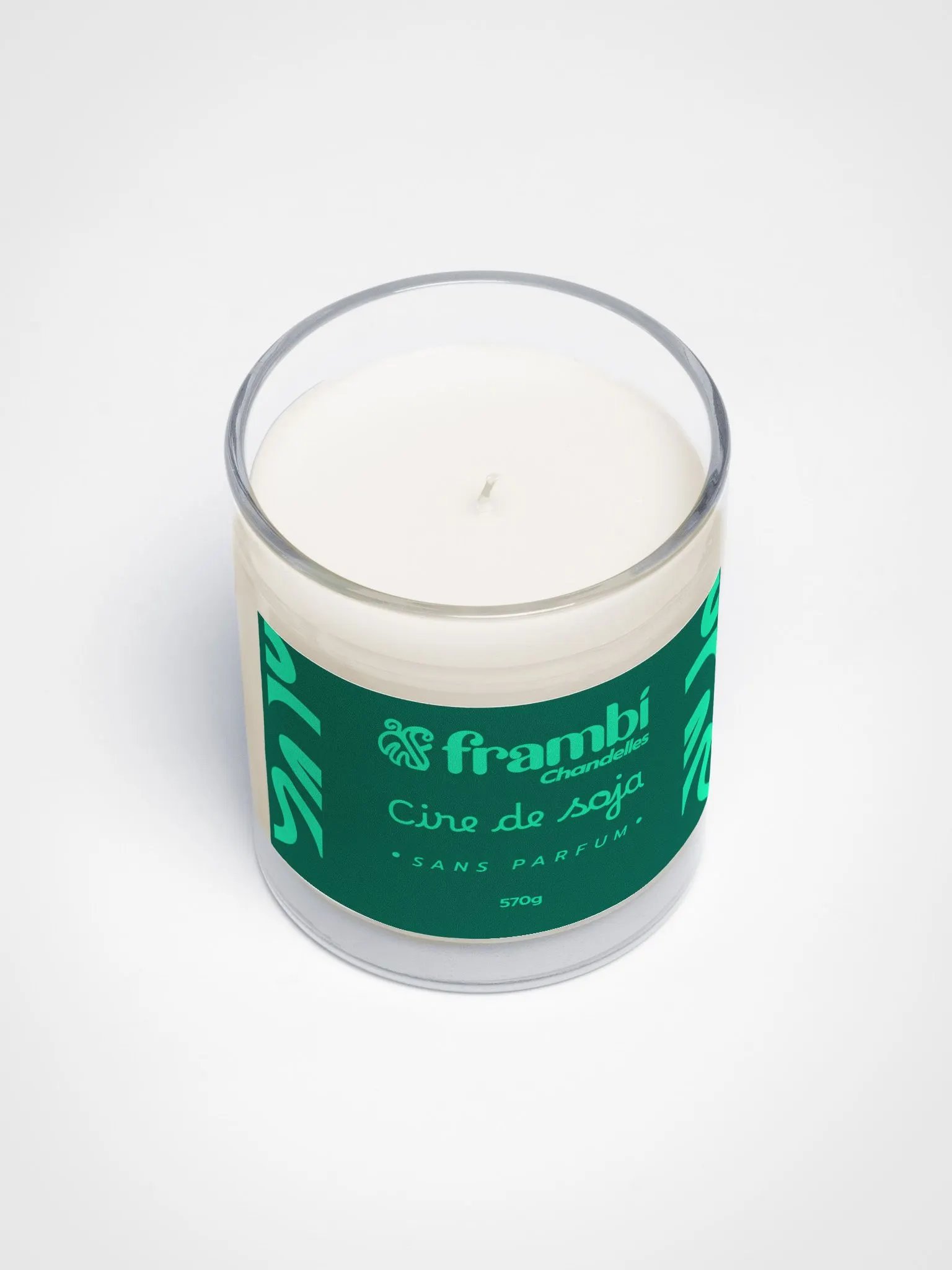 Chandelle naturelle à la cire de soja (Sans parfum) product image (3)