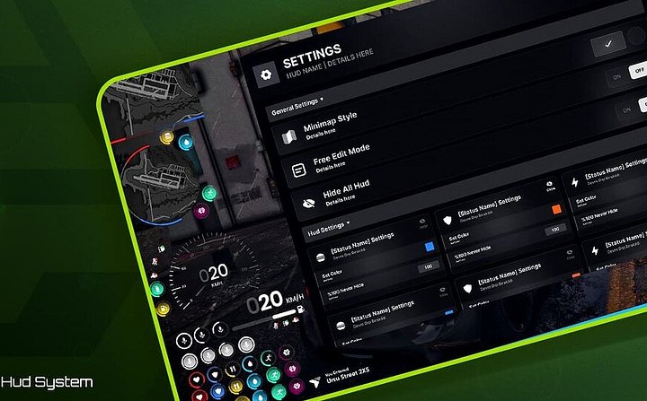 FIVEM HUD V1.7 [ QB / ESX ] product image (1)