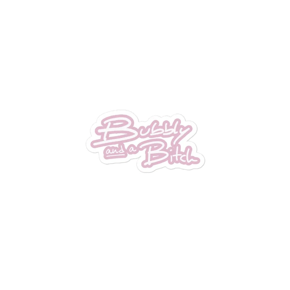 Bubbly and a B*tch (lined design, #E1B9CE) magnet product image (1)