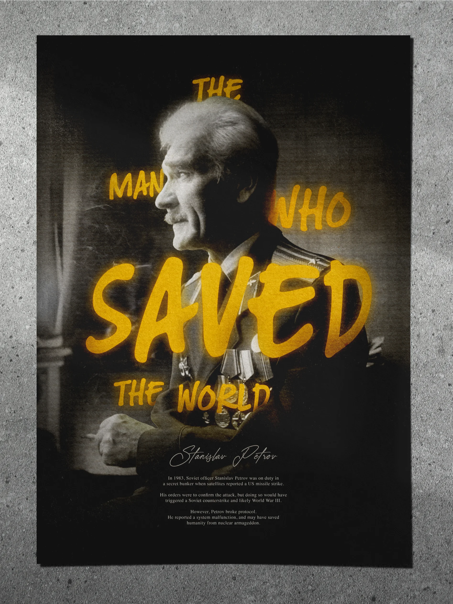 The Man Who Saved The World (Unframed Poster) product image (1)